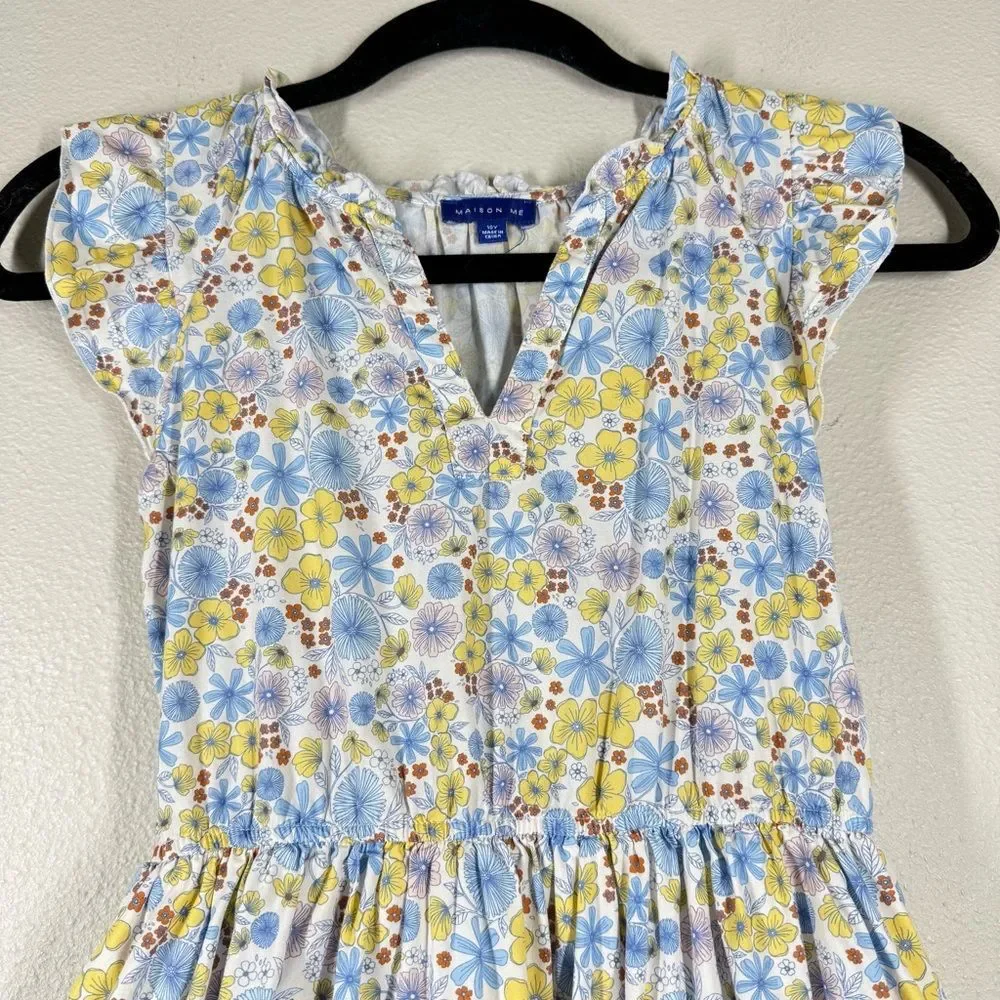 Maison Me Kids Floral Dress Tired Ruffles Girly Size 10